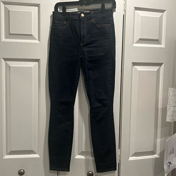 Gap 1969 Dark Blue True skinny Super High Rise Jeans, Size 26R - Picture 1 of 9
